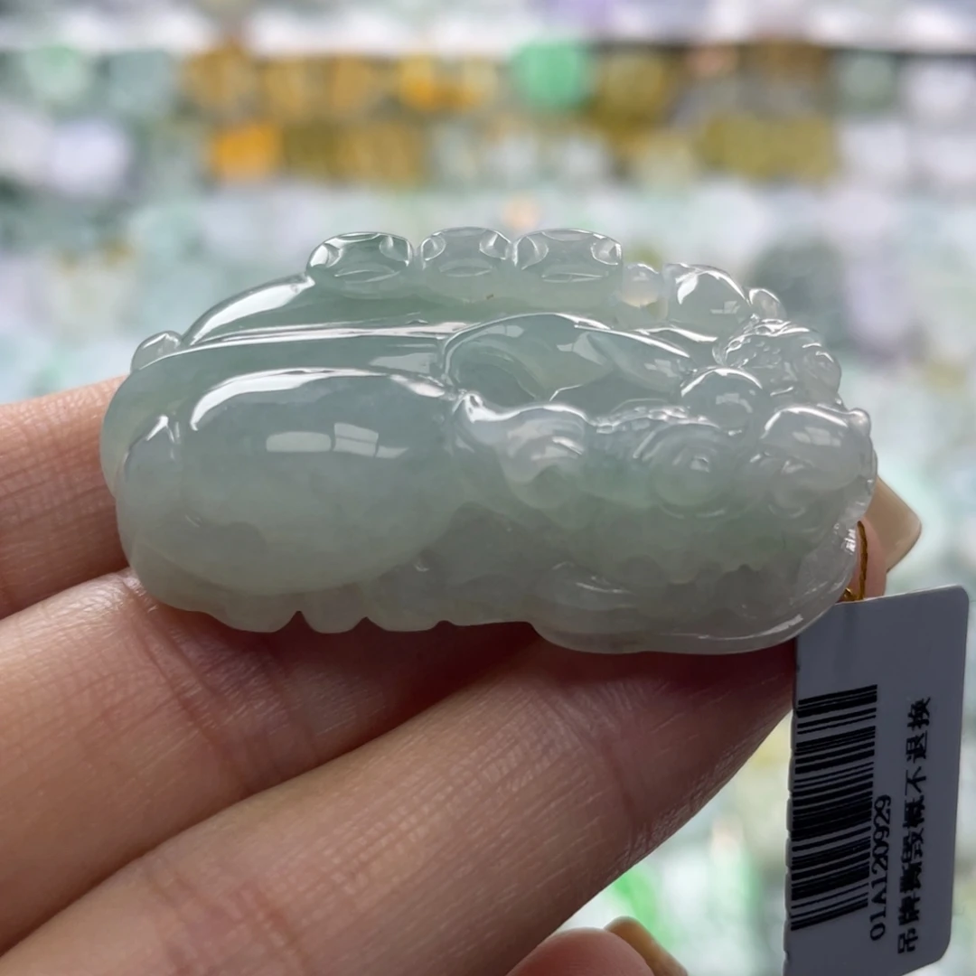 翡翠未镶嵌颈饰貔貅