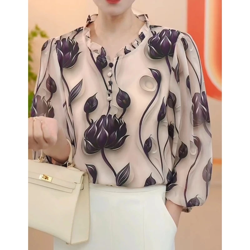 X1720【出口原单】气质优雅时尚显瘦衬衫-小琦