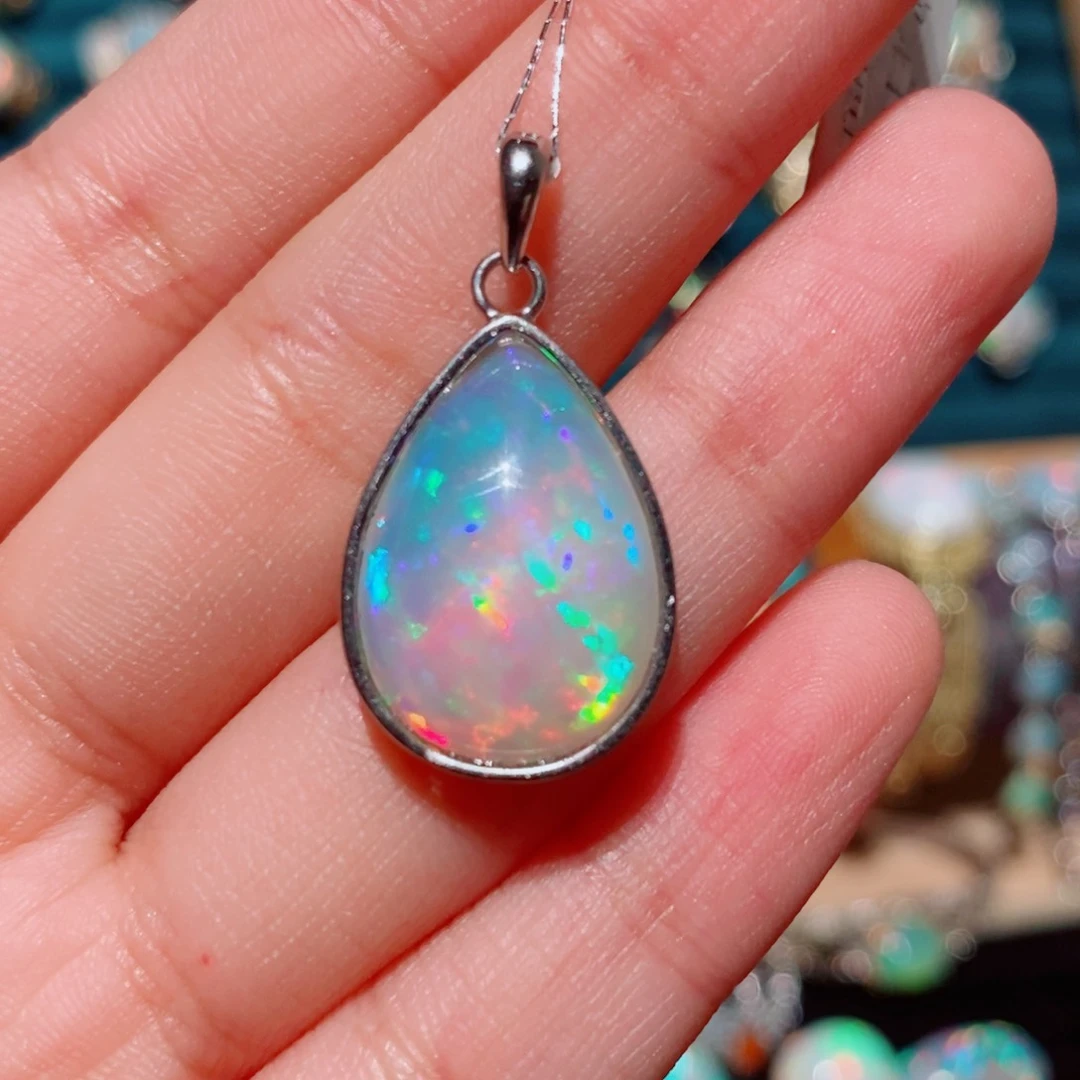 欧泊欧泊吊坠银S925镶嵌ʚ****✧