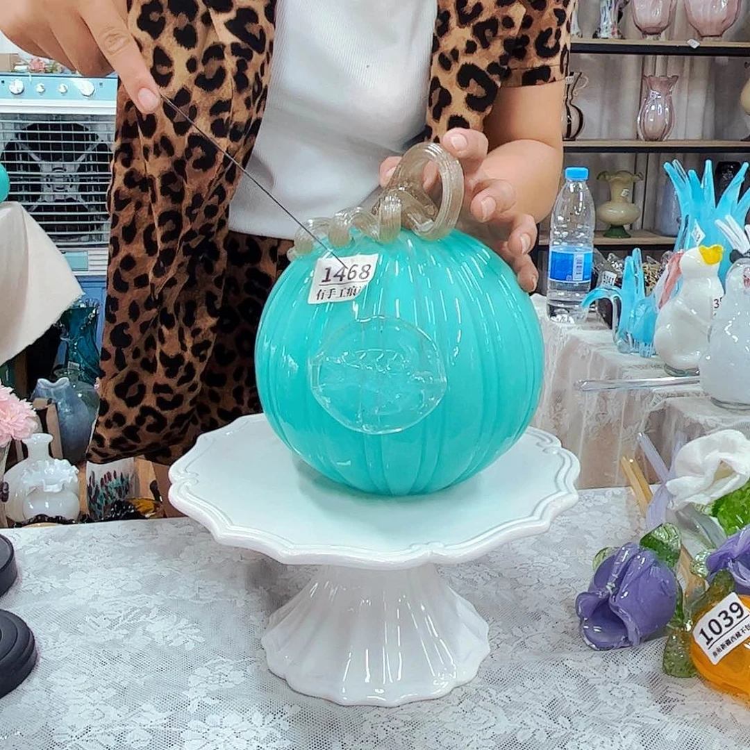 1468南瓜 家悦琉璃花器摆件