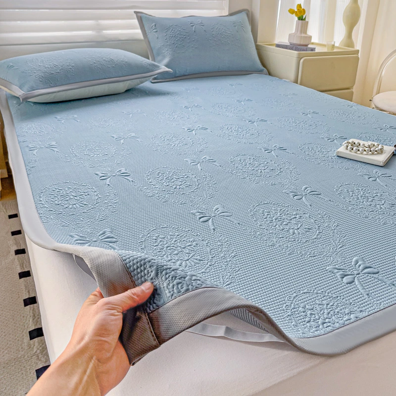 冰丝凉席床席定制任意尺寸a类母婴级夏季夏天榻榻米冰豆豆2米x2米