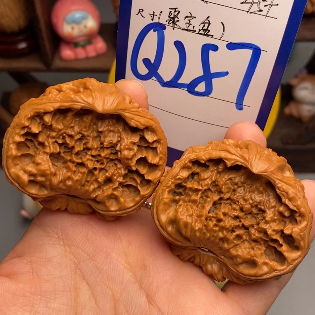 文玩核桃吊坠聚宝盆蛇头45