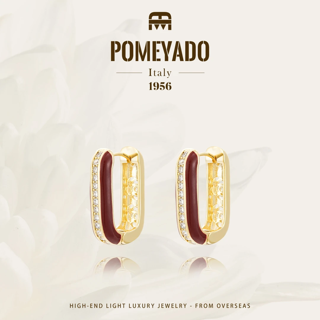 【玫瑰旋律】pomeyado法式复古气质耳扣F2616