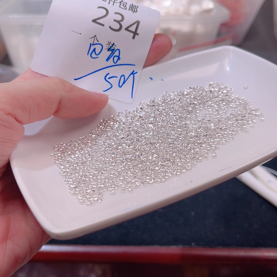 水晶珠宝半成品银S925镶嵌234 。