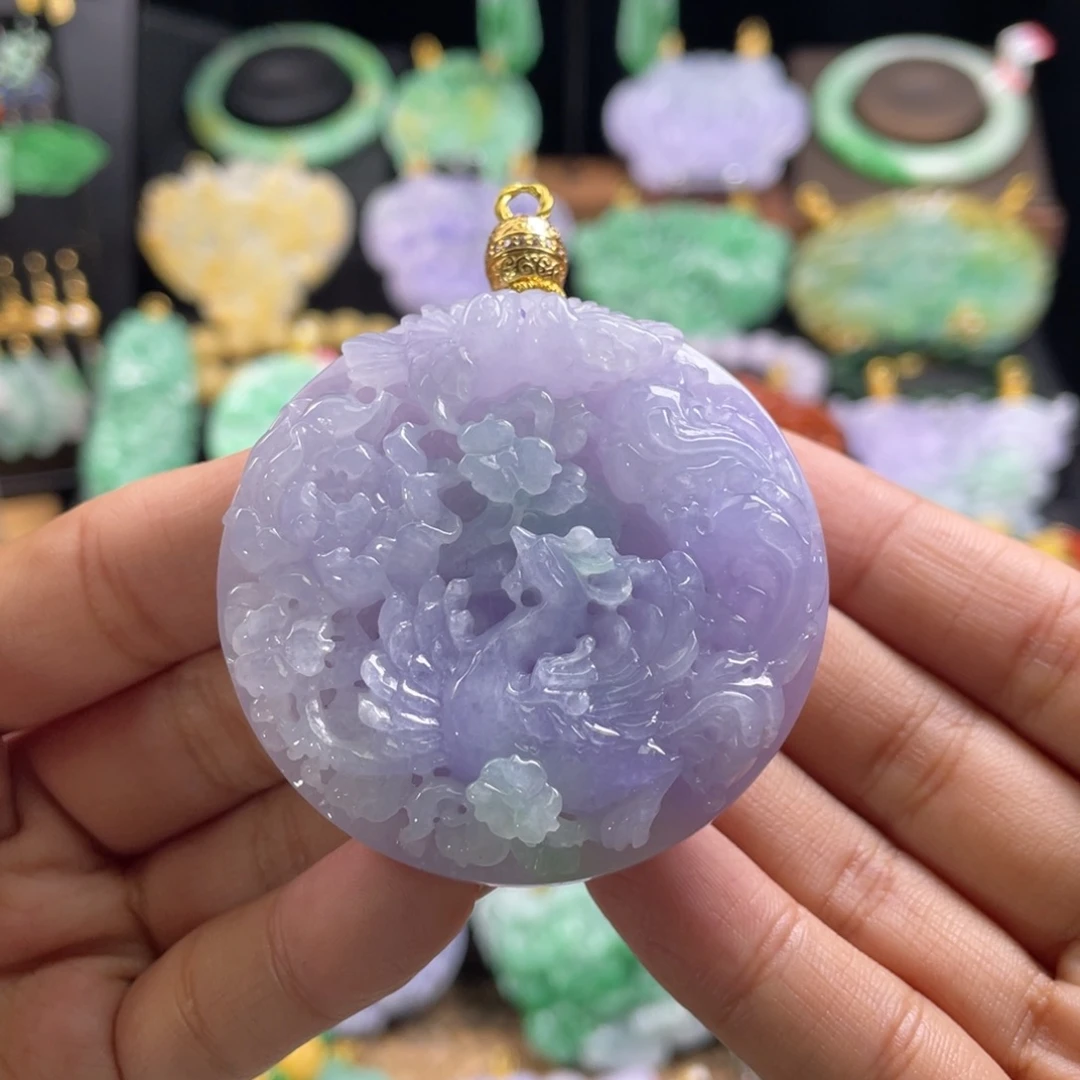 翡翠未镶嵌颈饰代编织