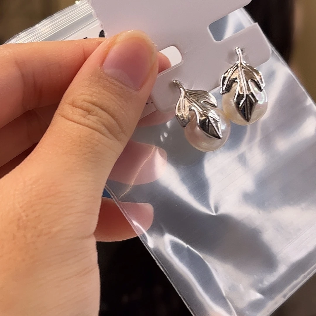 耳饰淡水珍珠银S925镶嵌
