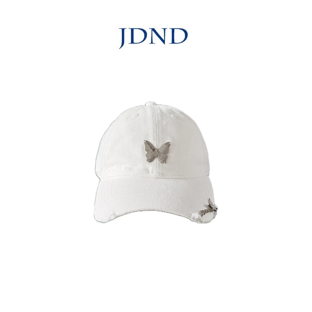【蝴蝶棒球帽】休闲百搭金属渐变水洗复古棒球帽XY24597 JDND轩羽