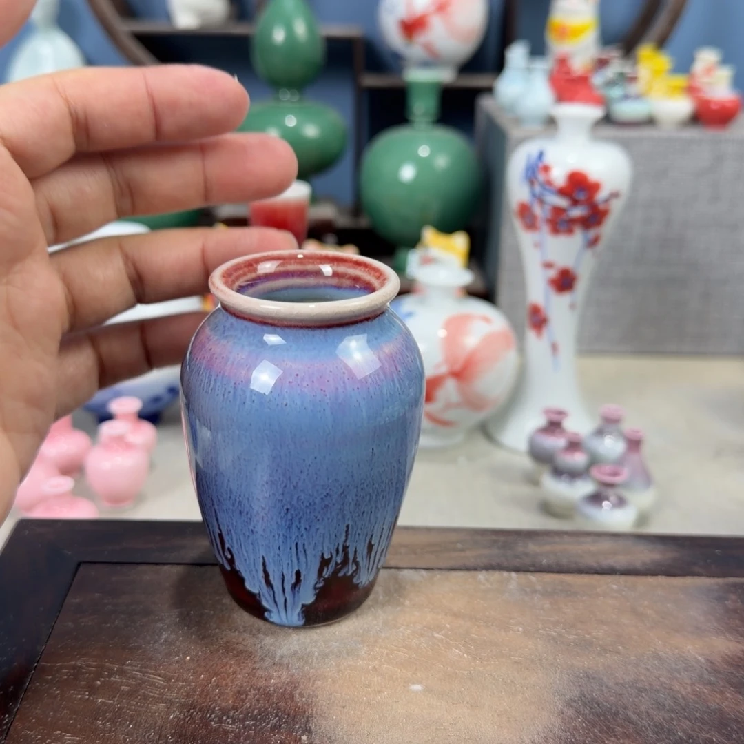 陶瓷手工小花器摆件