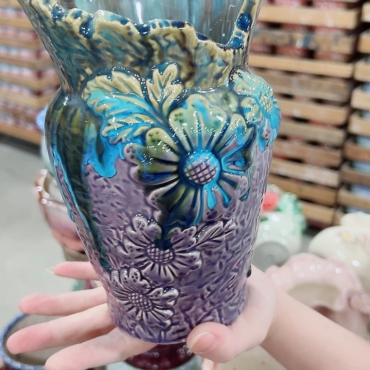 有孔.凑满10元发货多肉陶瓷花盆！