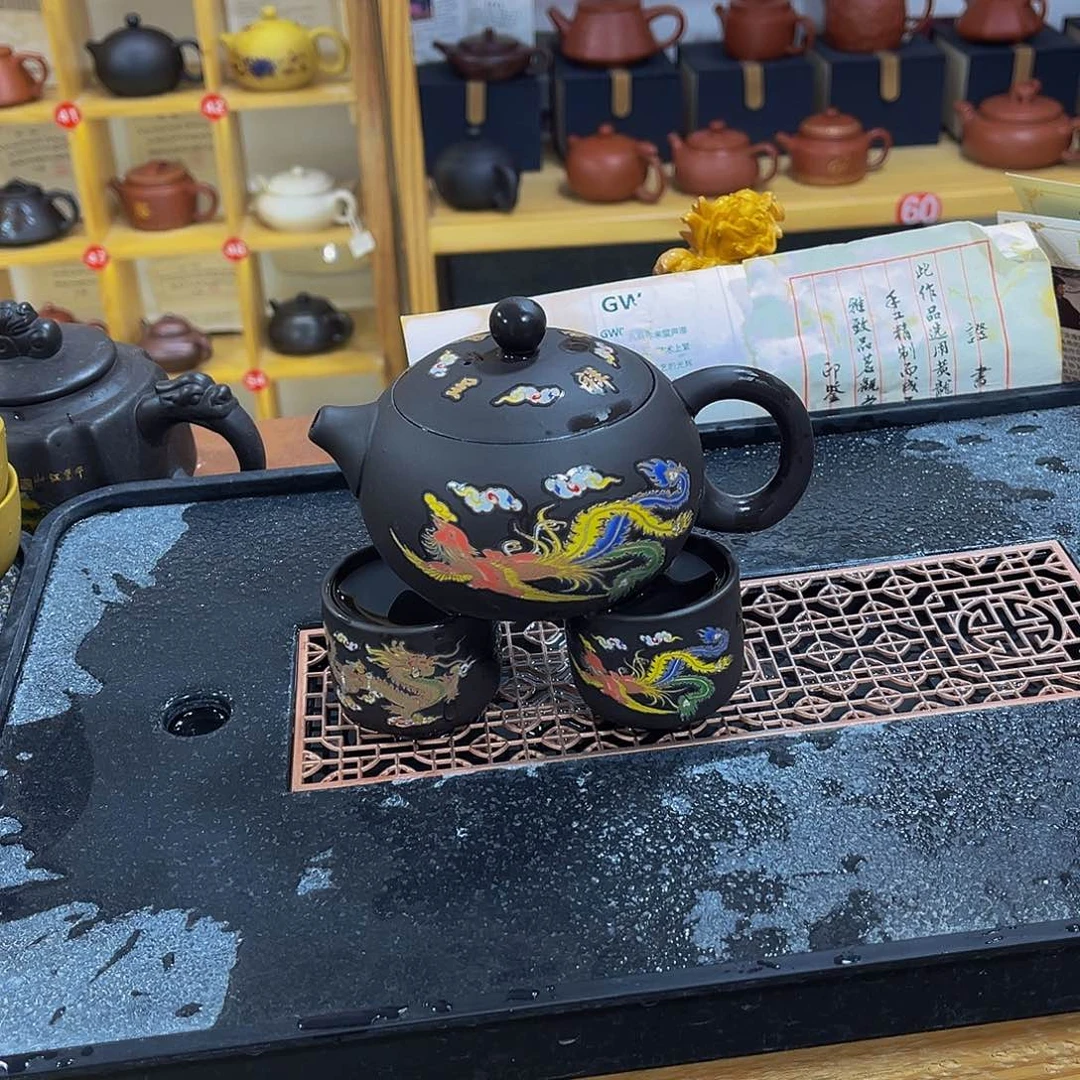 紫砂茶案紫砂壶250cc