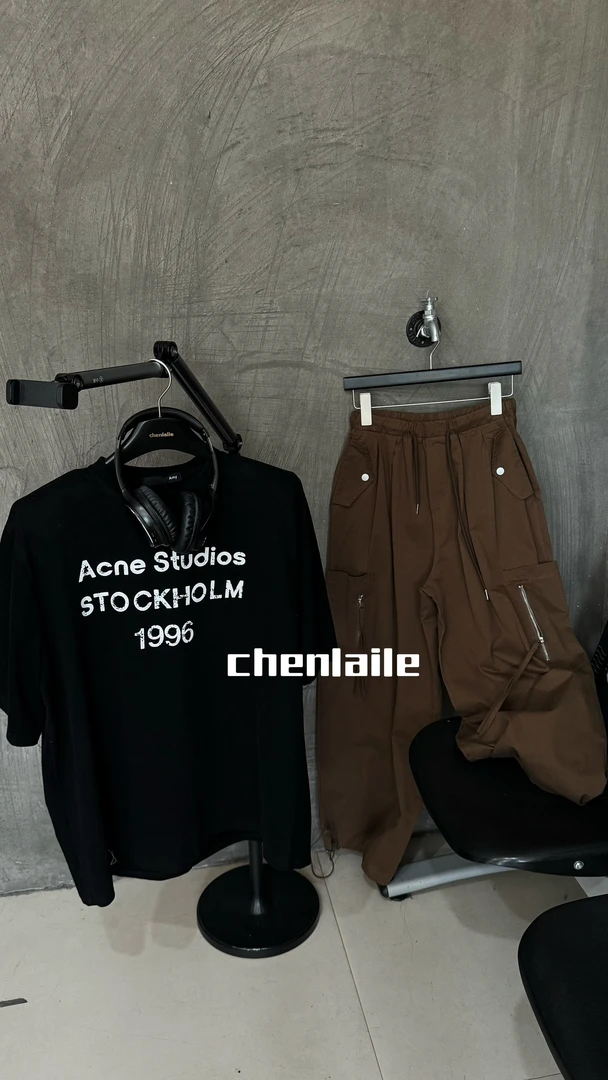 【chenlaile】大版厚料磨毛字母T恤