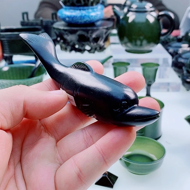 满***仓和田玉（青玉）未镶嵌把件