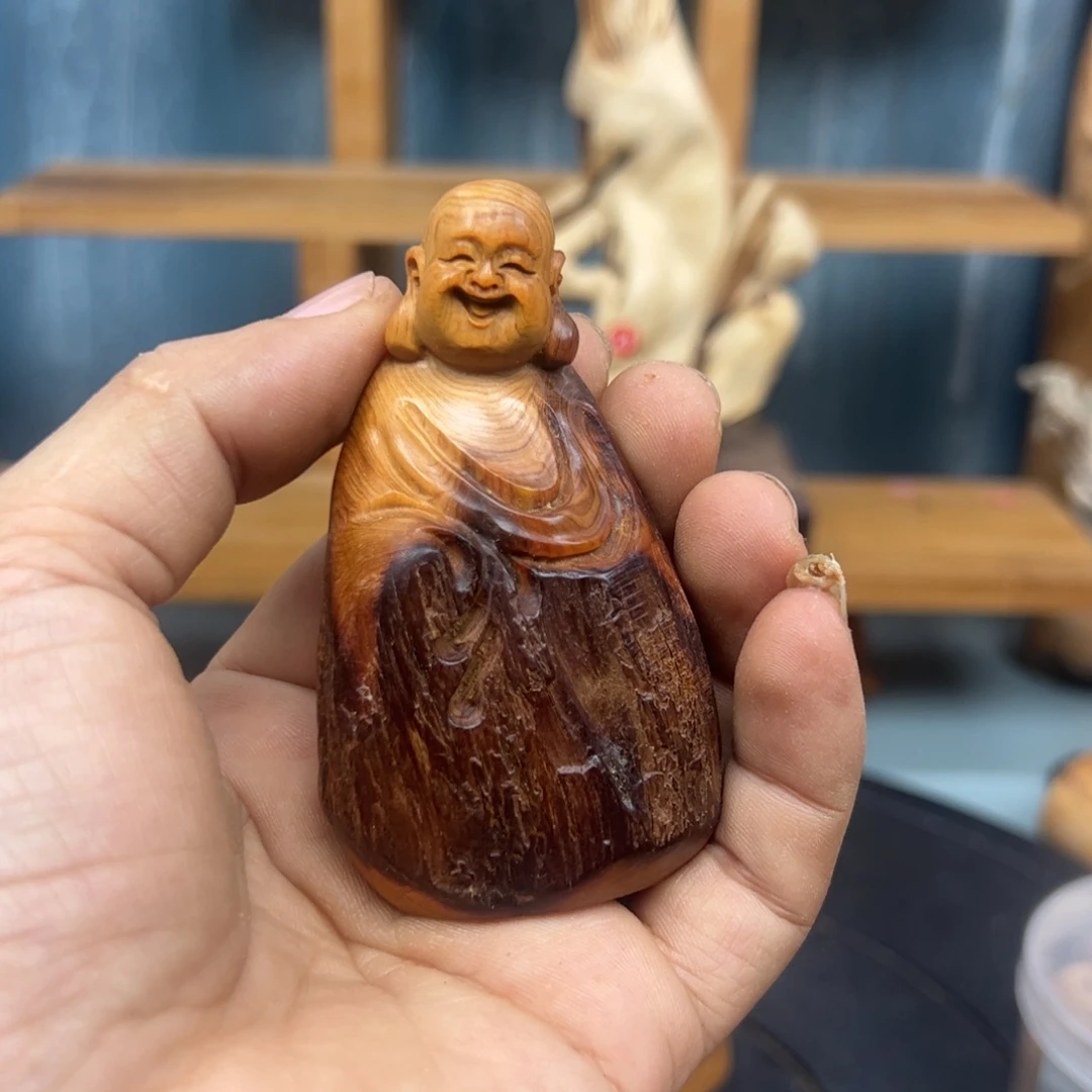木崖柏木摆件手把件