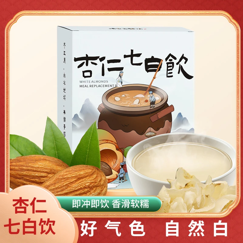 农道好物杏仁七白饮营养健康解暑冲泡即食代餐粉300g（25g*12条）