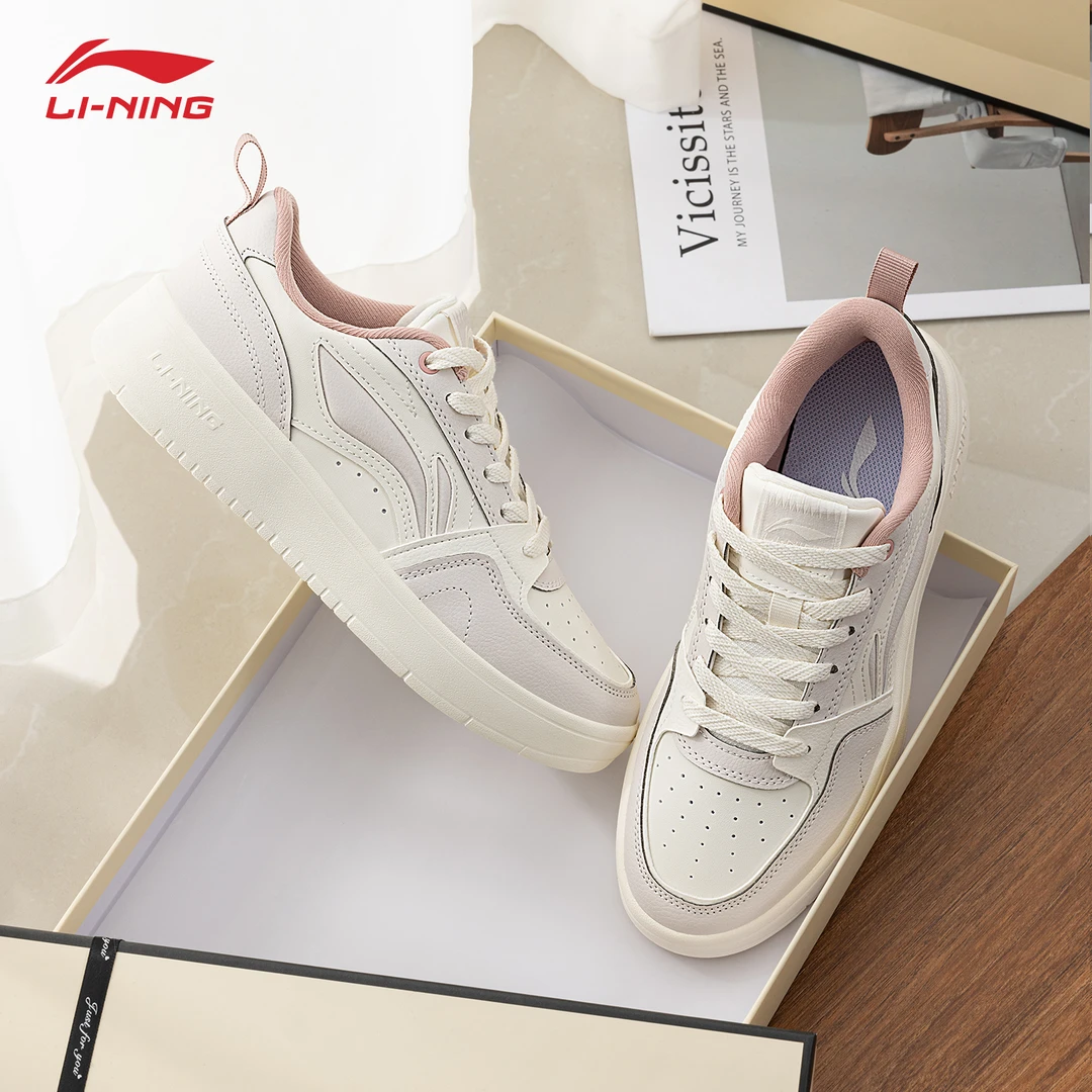 李宁元宝2板鞋2025春季低帮轻便运动潮鞋透气百搭休闲鞋女款鞋子