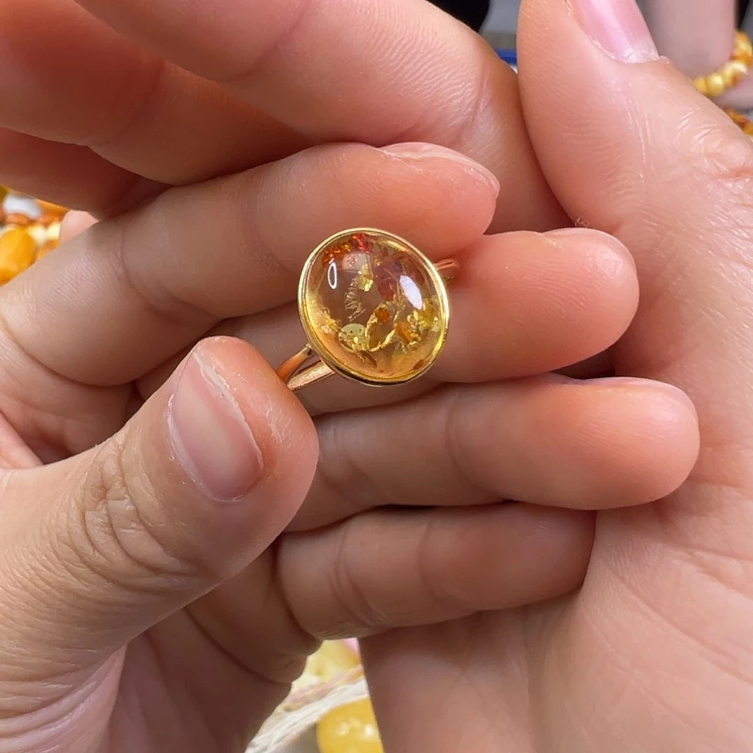 琥珀裸石未镶嵌琥珀