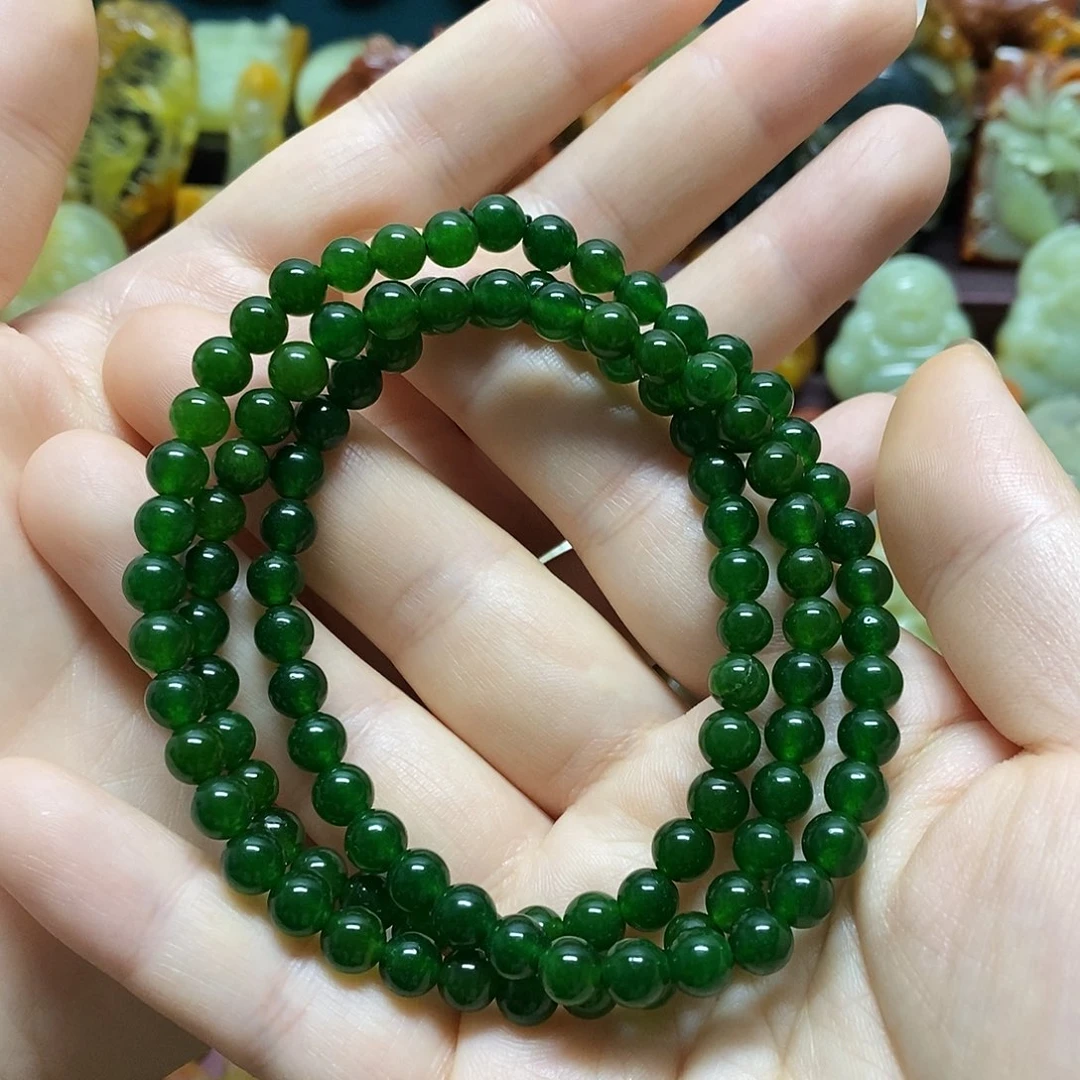 蛇纹石玉未镶嵌手链