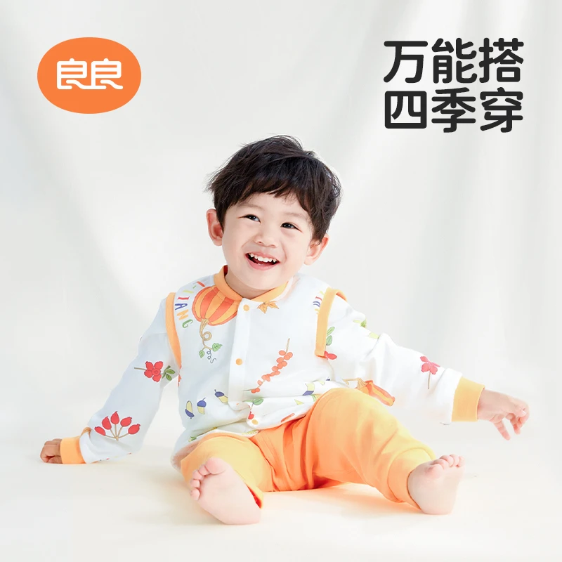 良良婴幼儿马甲幼儿园必备男女童宝宝背心春秋外穿纯棉儿童衣服