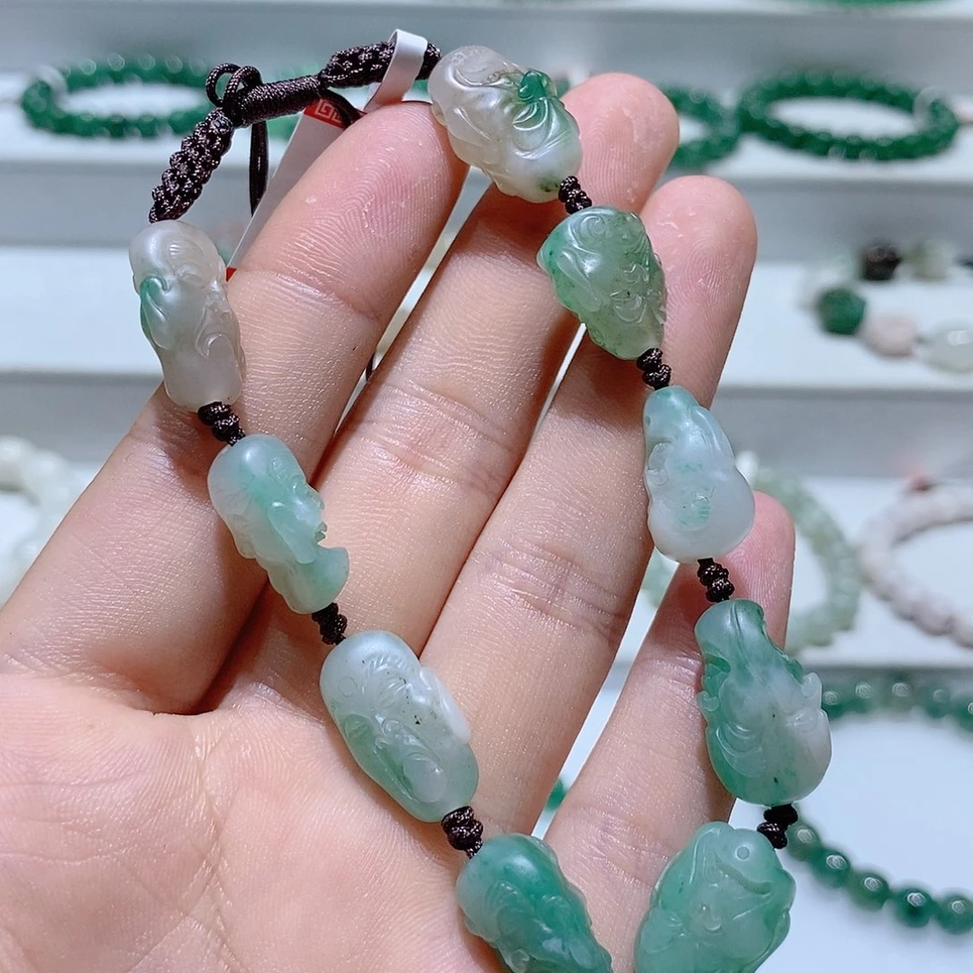 用***3独山玉未镶嵌手串