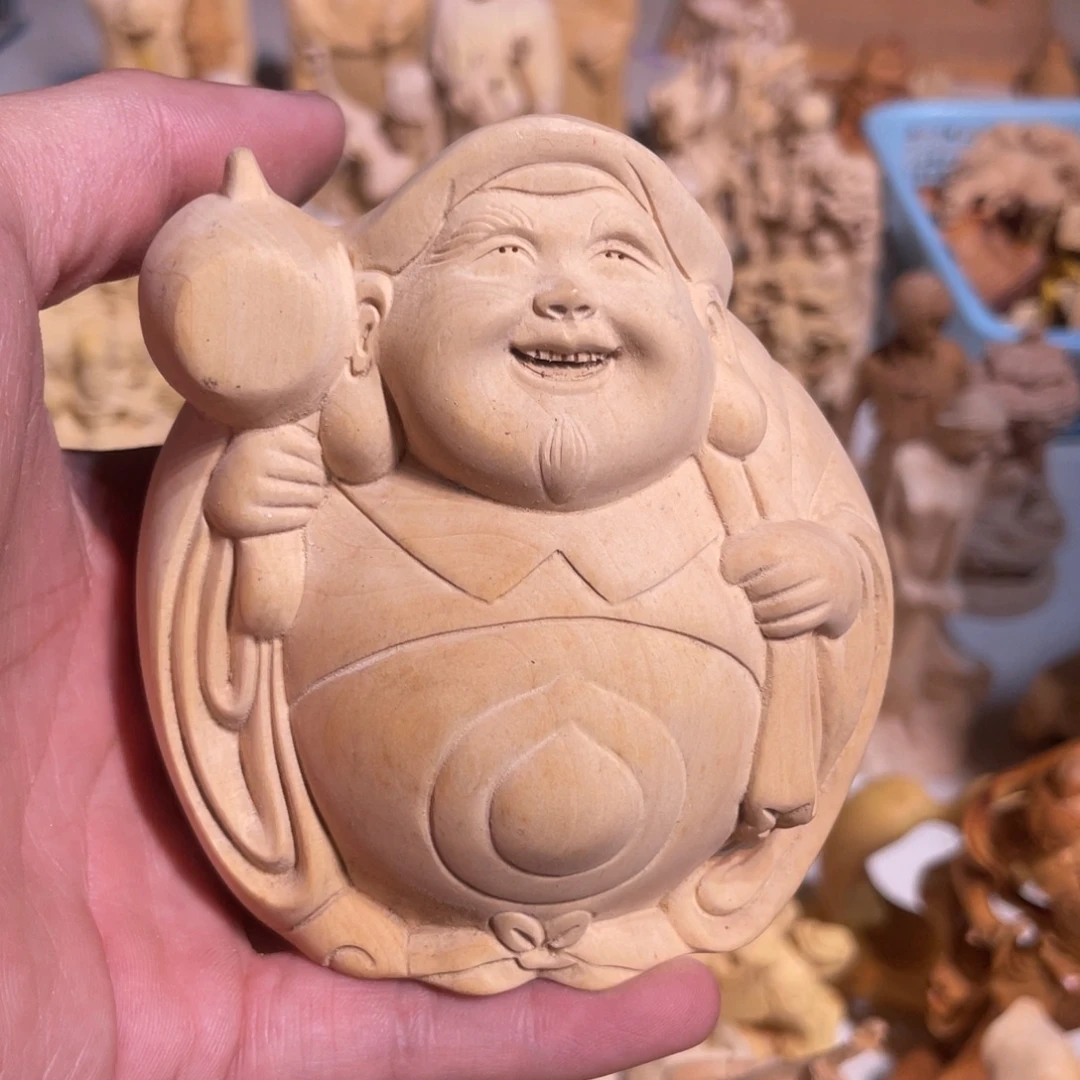 黄杨木瑕疵大黑天