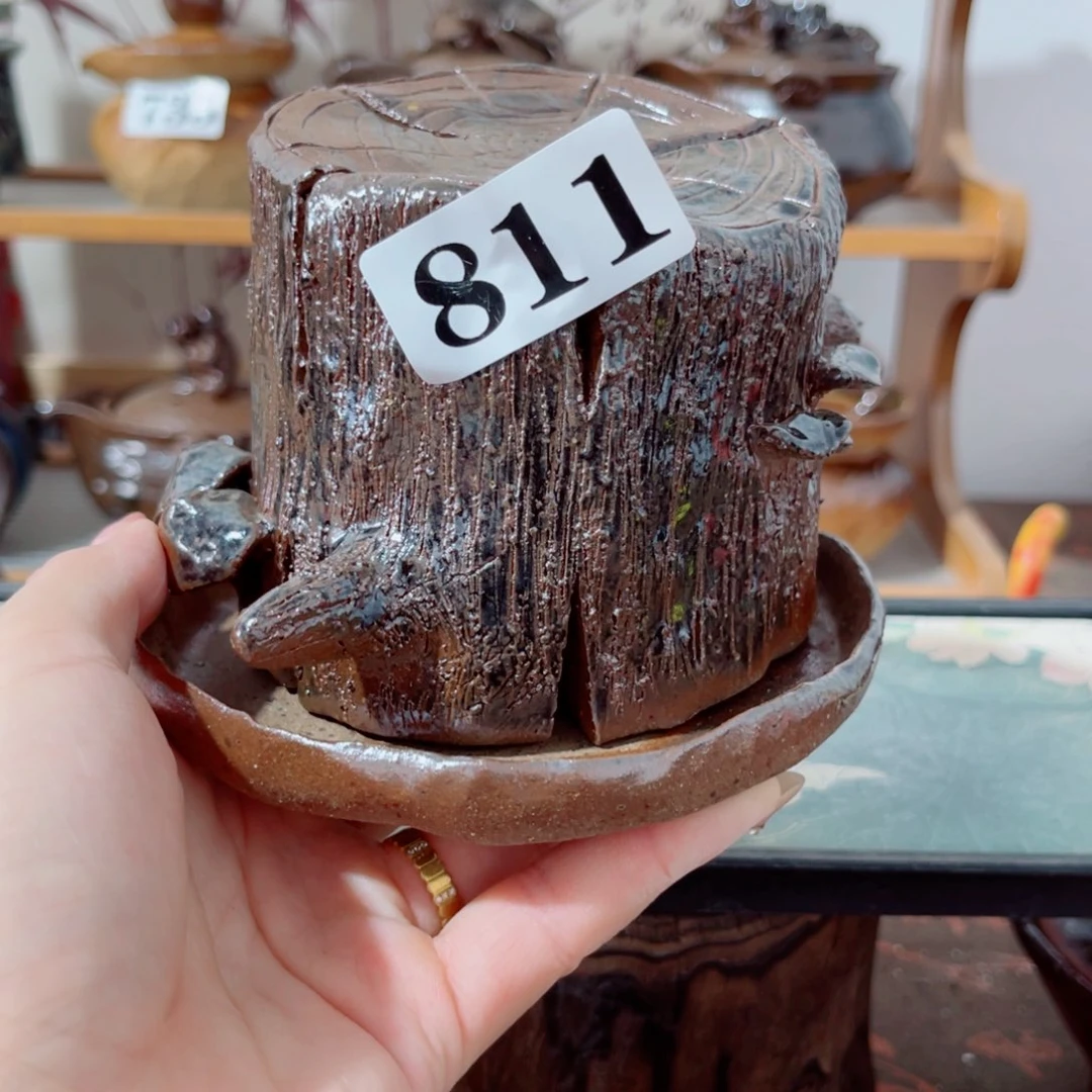 木村信鸿柴烧宝瓶