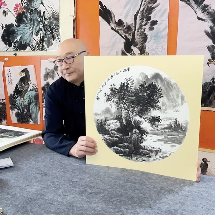 国画张圣敏先生纯手绘作品