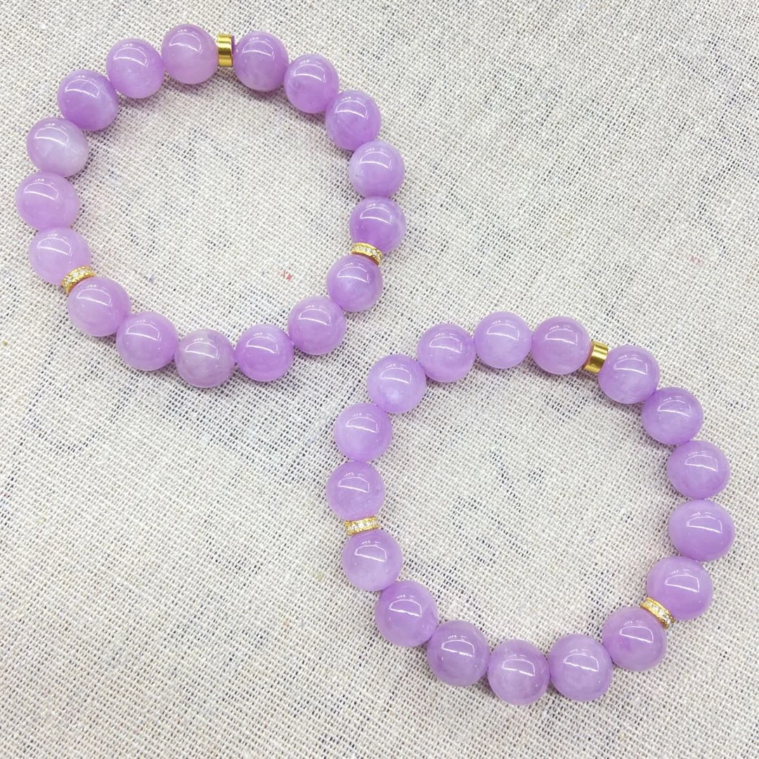 【星浩好物】紫锂辉DIY手串-QT37K177【多样性发一件】10mm+