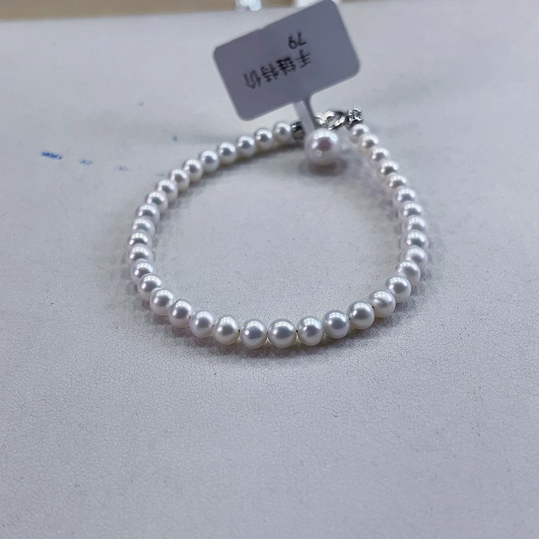 淡水珍珠手绳银S925镶嵌
