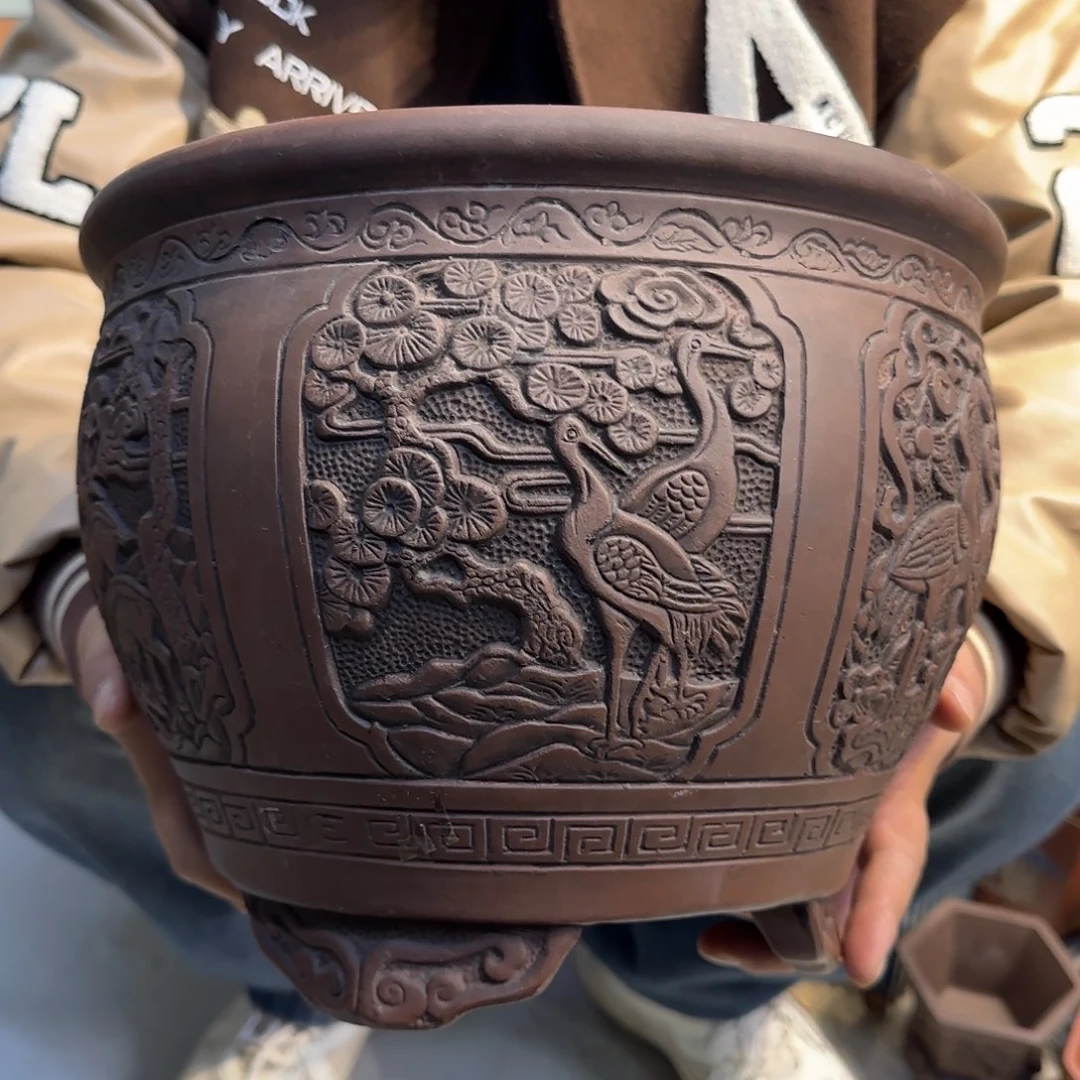 花盆紫砂口径25.20口径