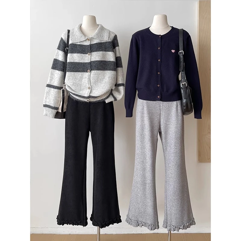 2025新款爆款孕妇裤子春夏外穿无托腹高腰休闲裤高质量显瘦喇叭裤