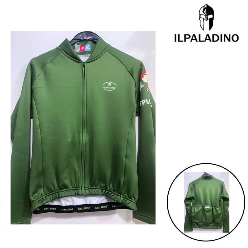 SQ 174 【军绿色加绒长袖男士】ILPALADINO骑行服长袖春秋冬