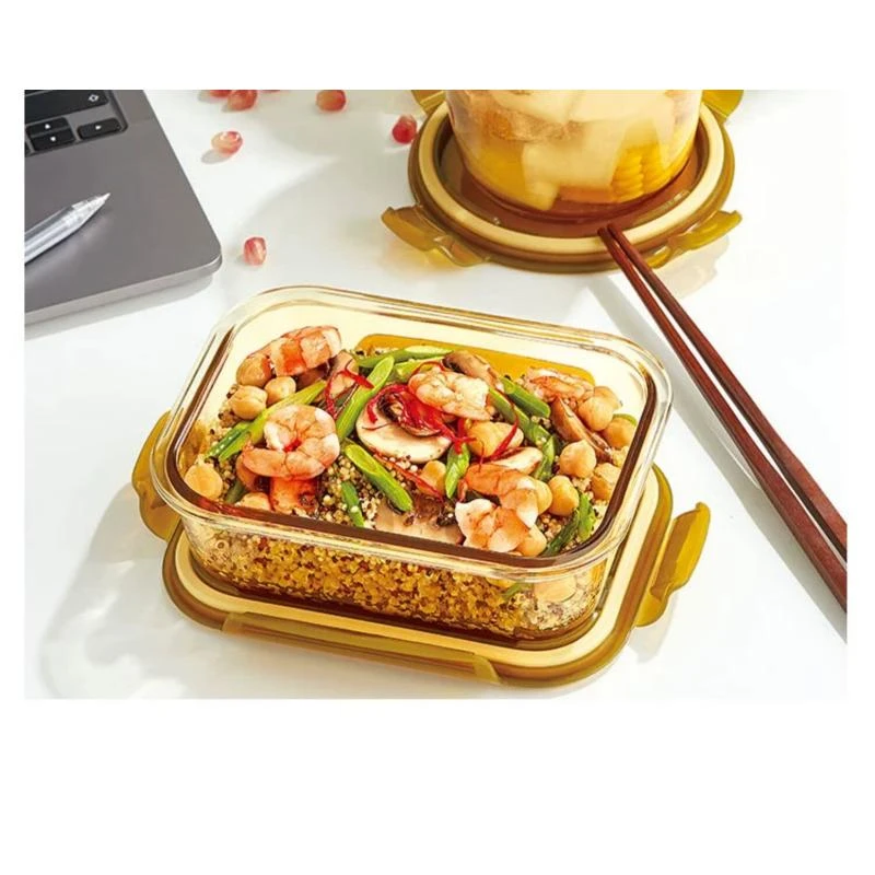琥珀色保鲜盒套装组合 （980ml+780ml ）