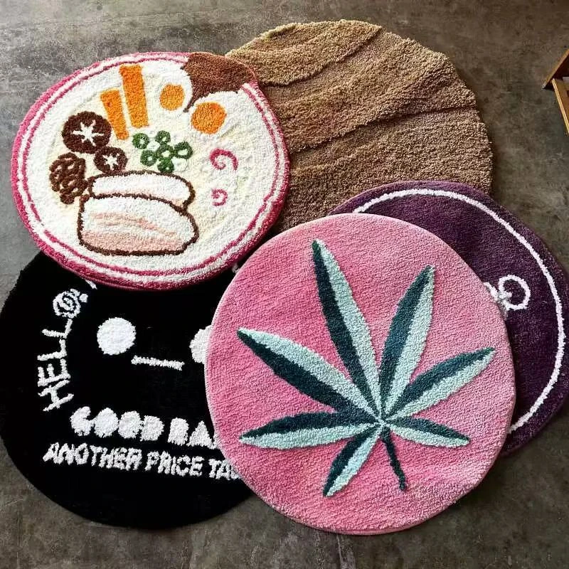 异形卡通地垫花型不挑