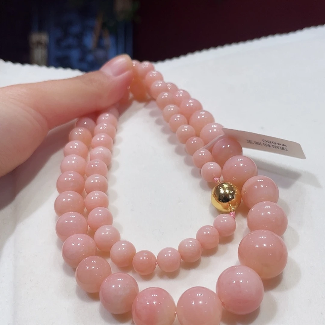 欧泊未镶嵌手串粉澳宝