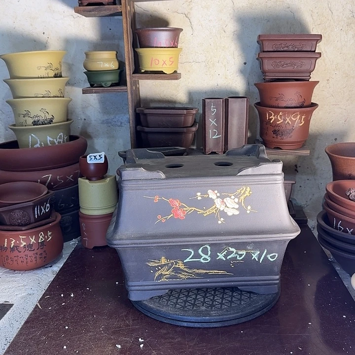 宜兴市紫砂花盆手工制作
