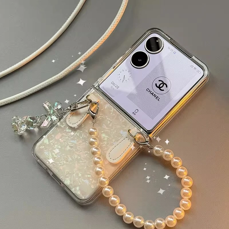 适用小米mixflip2折叠屏手机壳透明防摔新款带手提斜挎挂绳保护套