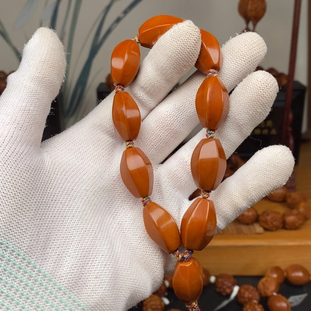 手串橄榄核工作室六棱素珠
