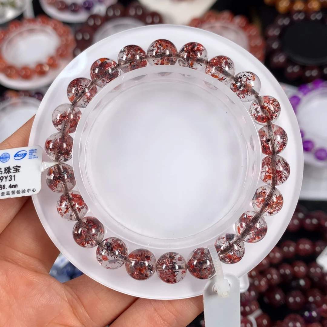 水晶手链未镶嵌稀有色黑红毒液超七8.4