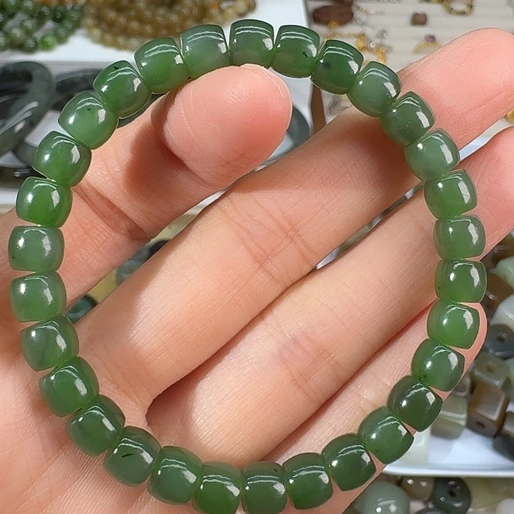 和田玉（碧玉）未镶嵌手链