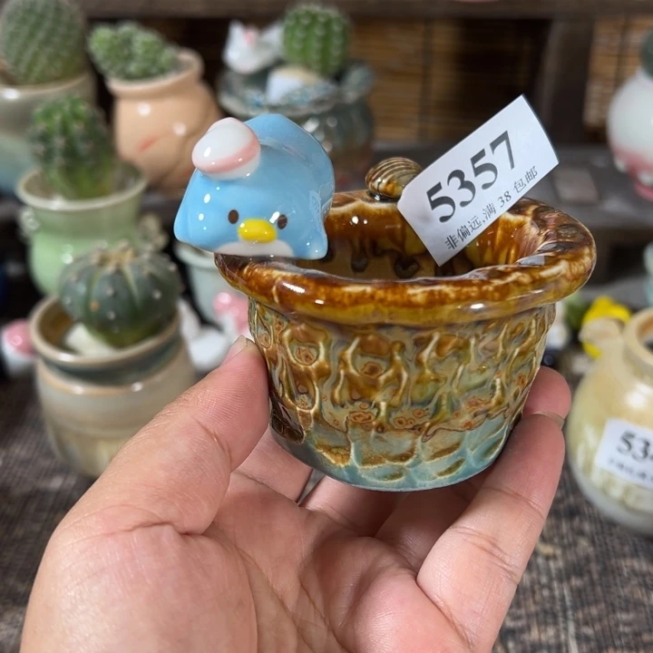 口6 手工花盆满30包邮