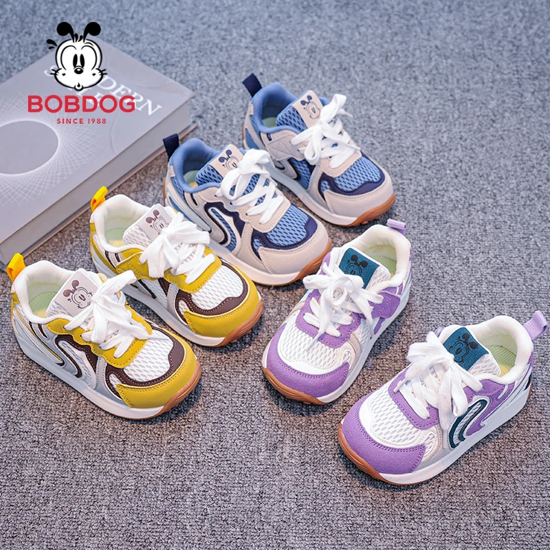 巴布豆童鞋2025秋季男女童开学季早秋多巴胺韩系童鞋时尚百搭休闲