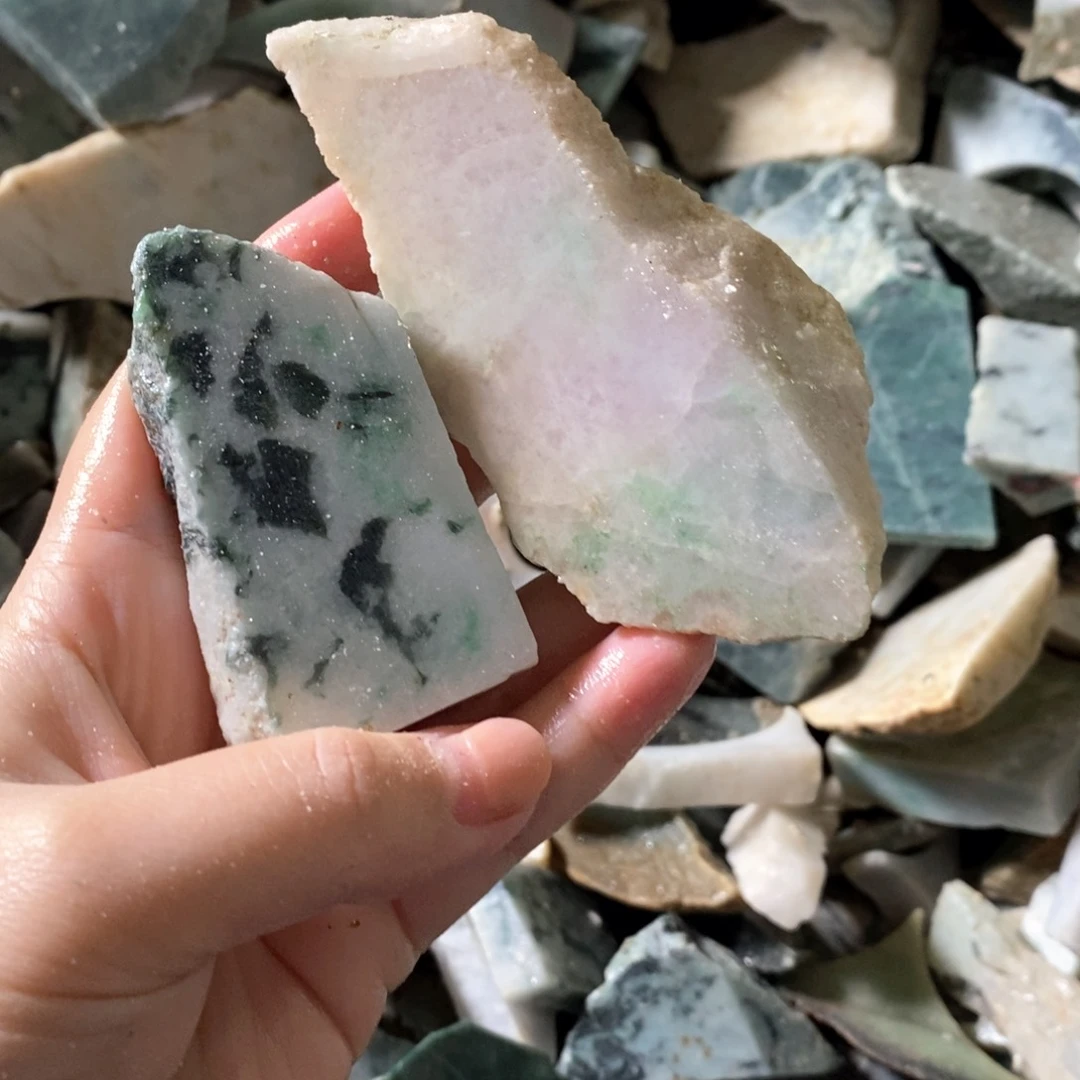 颈饰未镶嵌翡翠天然翡翠