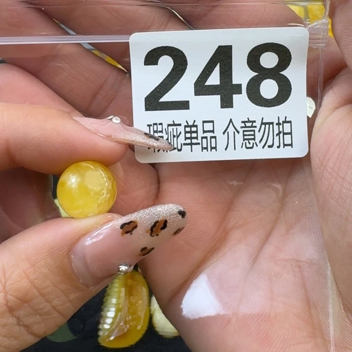 琥珀裸石未镶嵌张****物