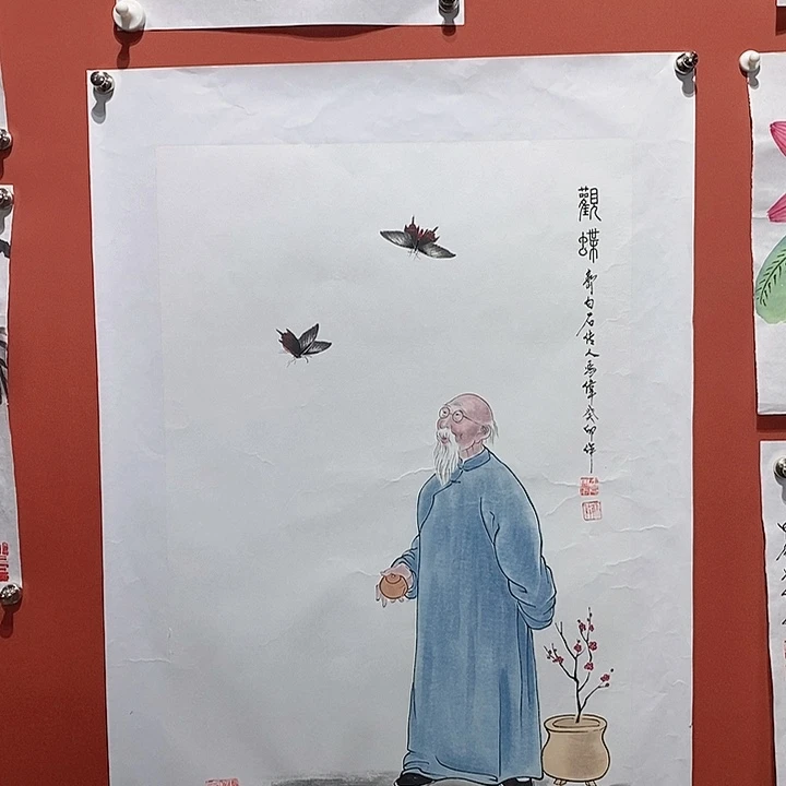 国画冯伟老师手绘国画作品音浩
