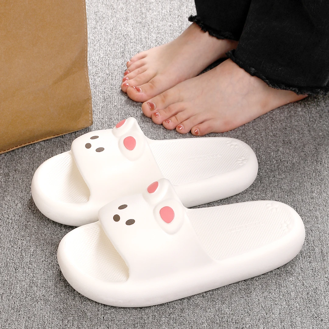 QUEEY HOME®居家休闲女士凉拖夏季卡通休闲防滑居家浴室EVA凉拖鞋