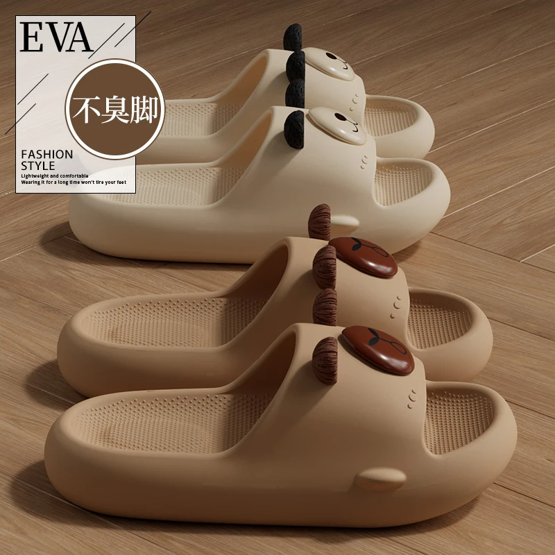 可爱卡通凉拖女童2025新款居家厚底防滑耐磨浴室亲子拖鞋男外穿