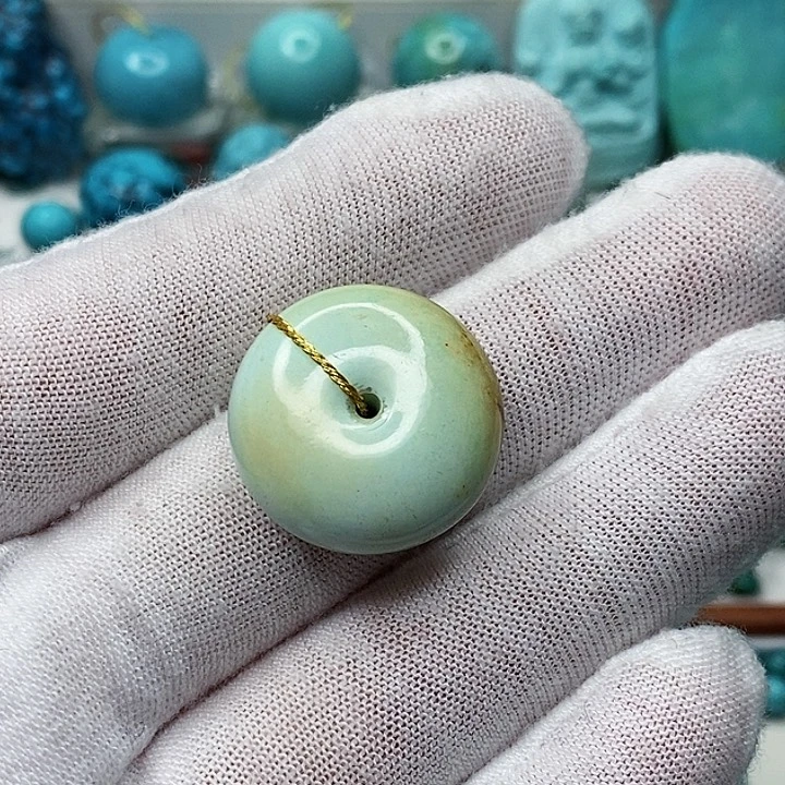 绿松石未镶嵌天然原矿 地大质检