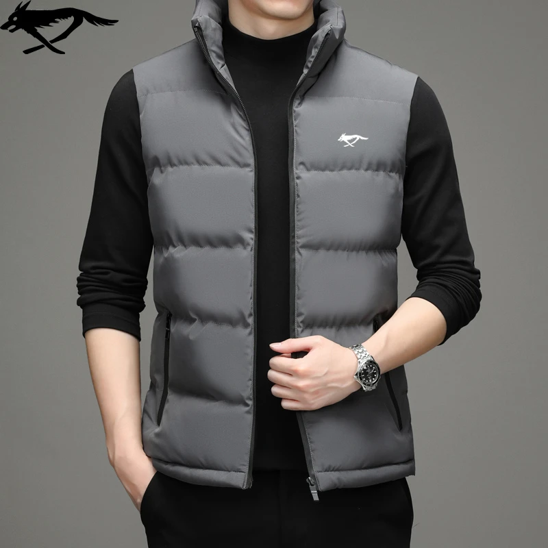 7匹断码狼男士棉马甲秋冬新款棉服加厚保暖背心修身立领短款坎肩