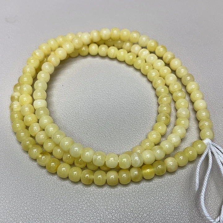 蜜蜡未镶嵌颈饰5.8mm蜜蜡老型链子