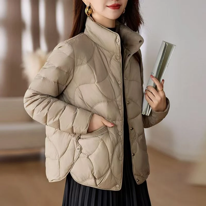 【YINGYIToNGGD】短款时尚立领羽绒服